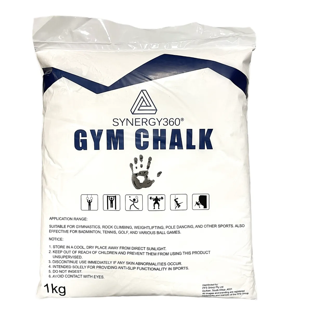 Synergy360 Chalk Powder CrossFit Weightlifting Gymnastics 1kg Value Pack
