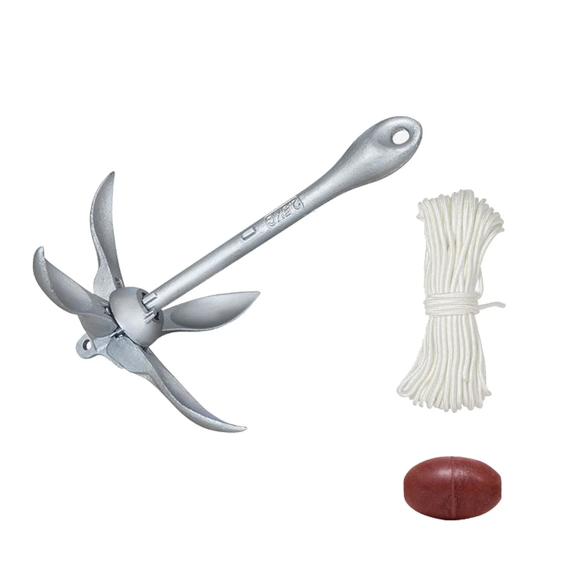 Folding Anchor 2.5KG With 20m Tow Rope & Buoy For Kayaks, Canoes Etc