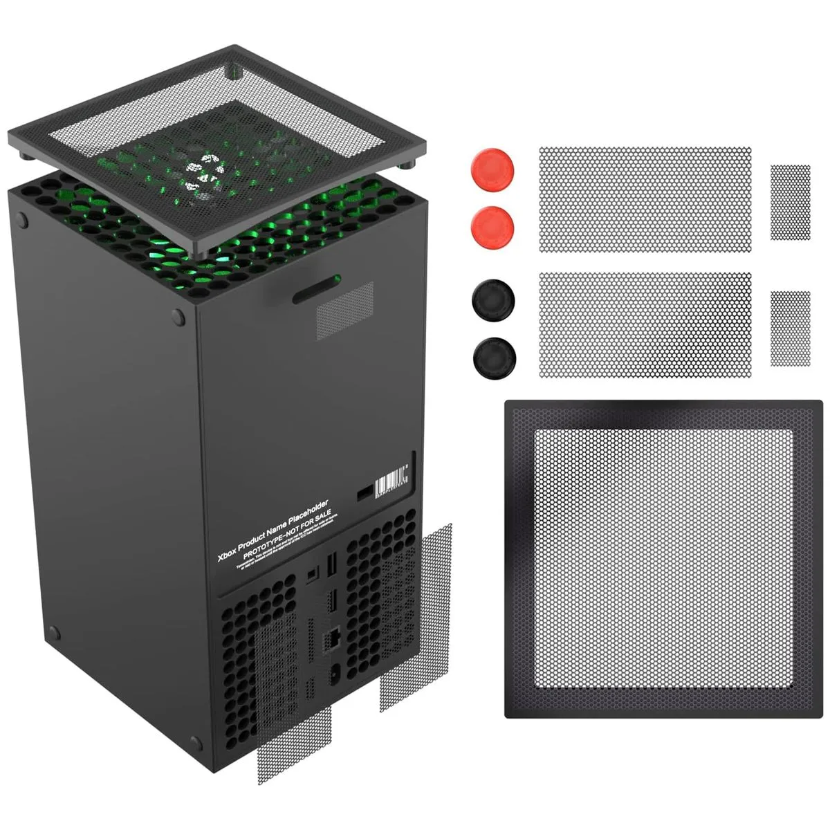 Dust Filter for Xbox Series X Console, Anti-Dust Vent Cover Dustproof - Black