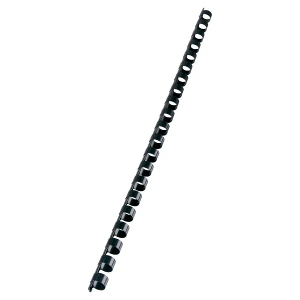 GBC: 10mm 21 Loop PVC Binding Combs - Black (100 Pack)