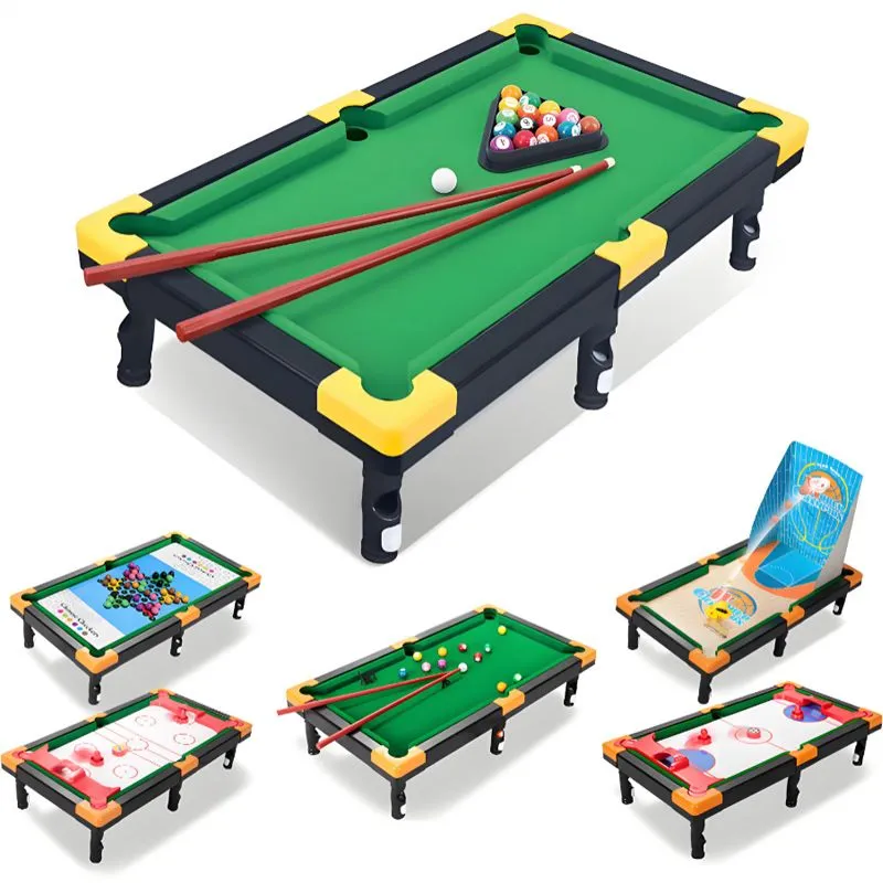 6 in 1 Table Top Games Billiards Pool Table Air Hockey Table Kids & Adults