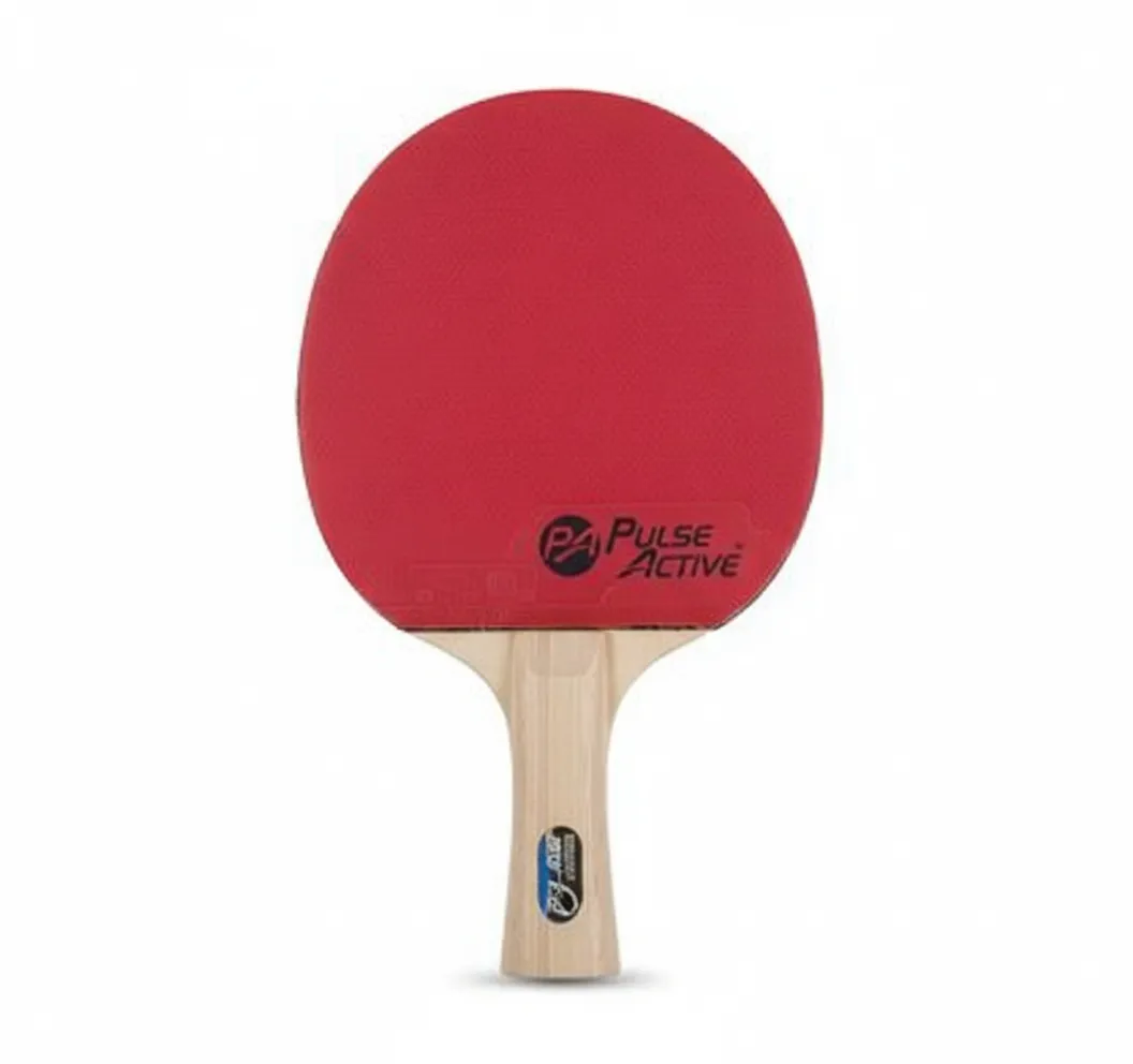 Pulse Active Table Tennis Bat with High-Quality Rubber Cover - 2 Pack