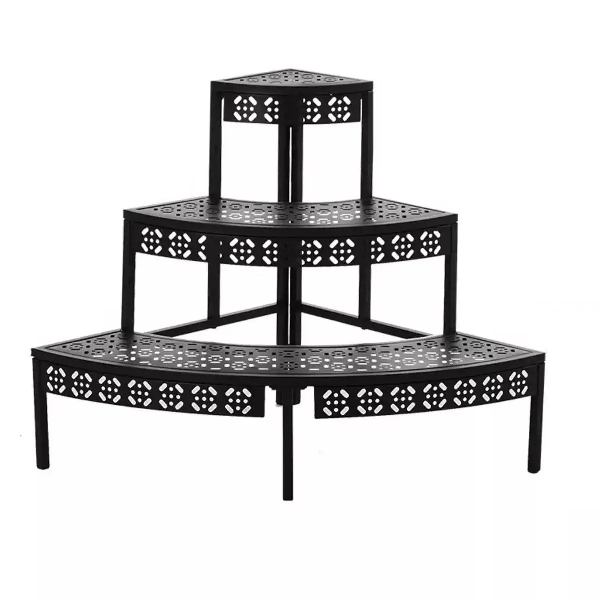 Heavy-duty wrought iron staircase trellis
