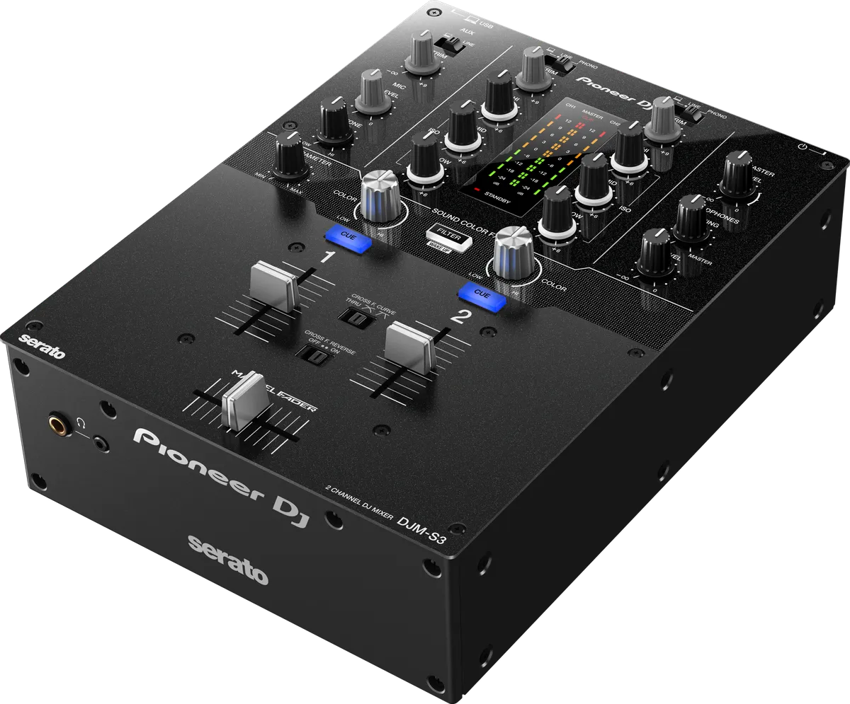 Pioneer Dj-DJM-S3 Scratch style 2-channel DJ mixer for Serato DJ Pro