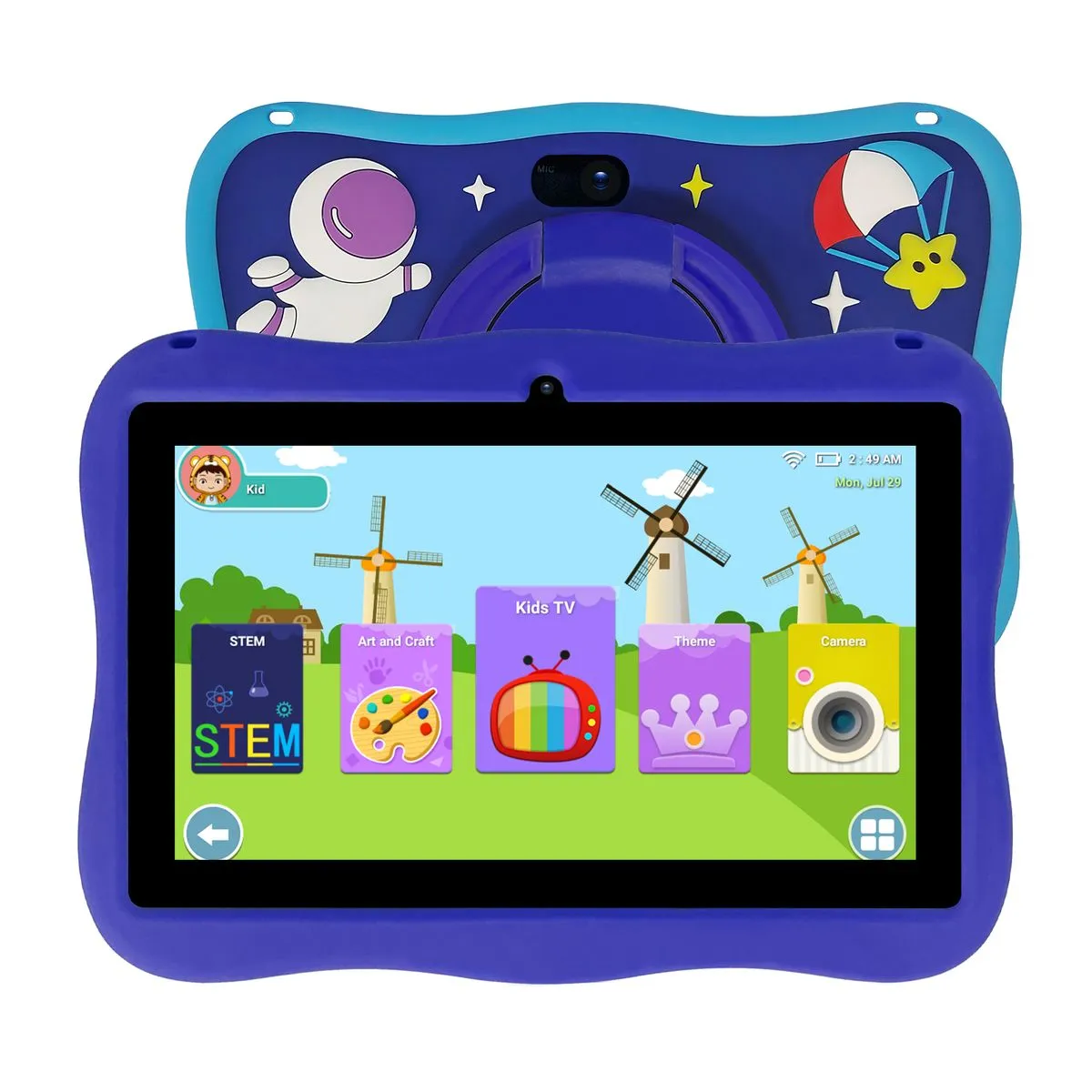 7" Kids Tablet with Education, Games & Parental Controls - Blue