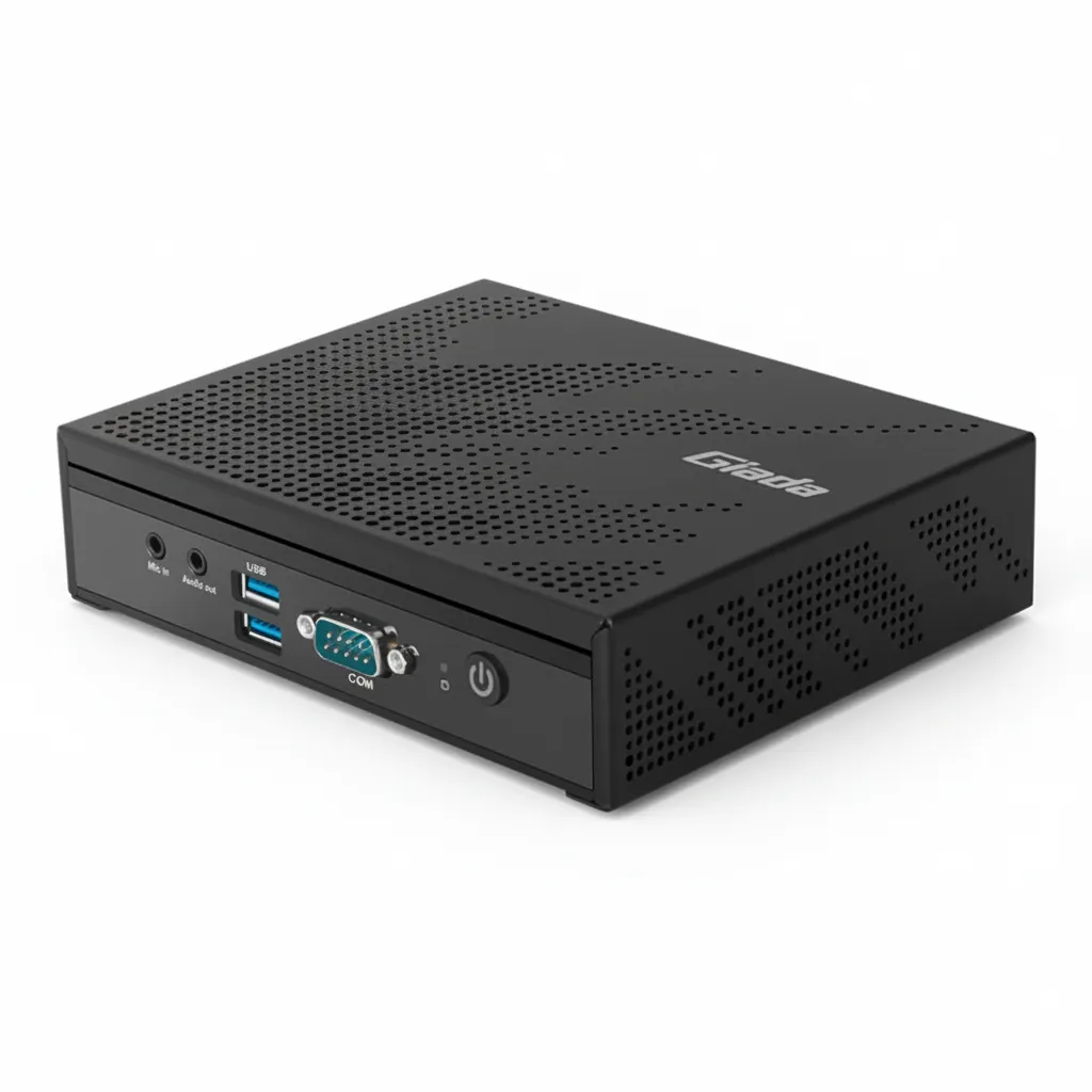 Giada Fanless Mini PC with Intel N6210, 4GB RAM, 64GB eMMC Storage