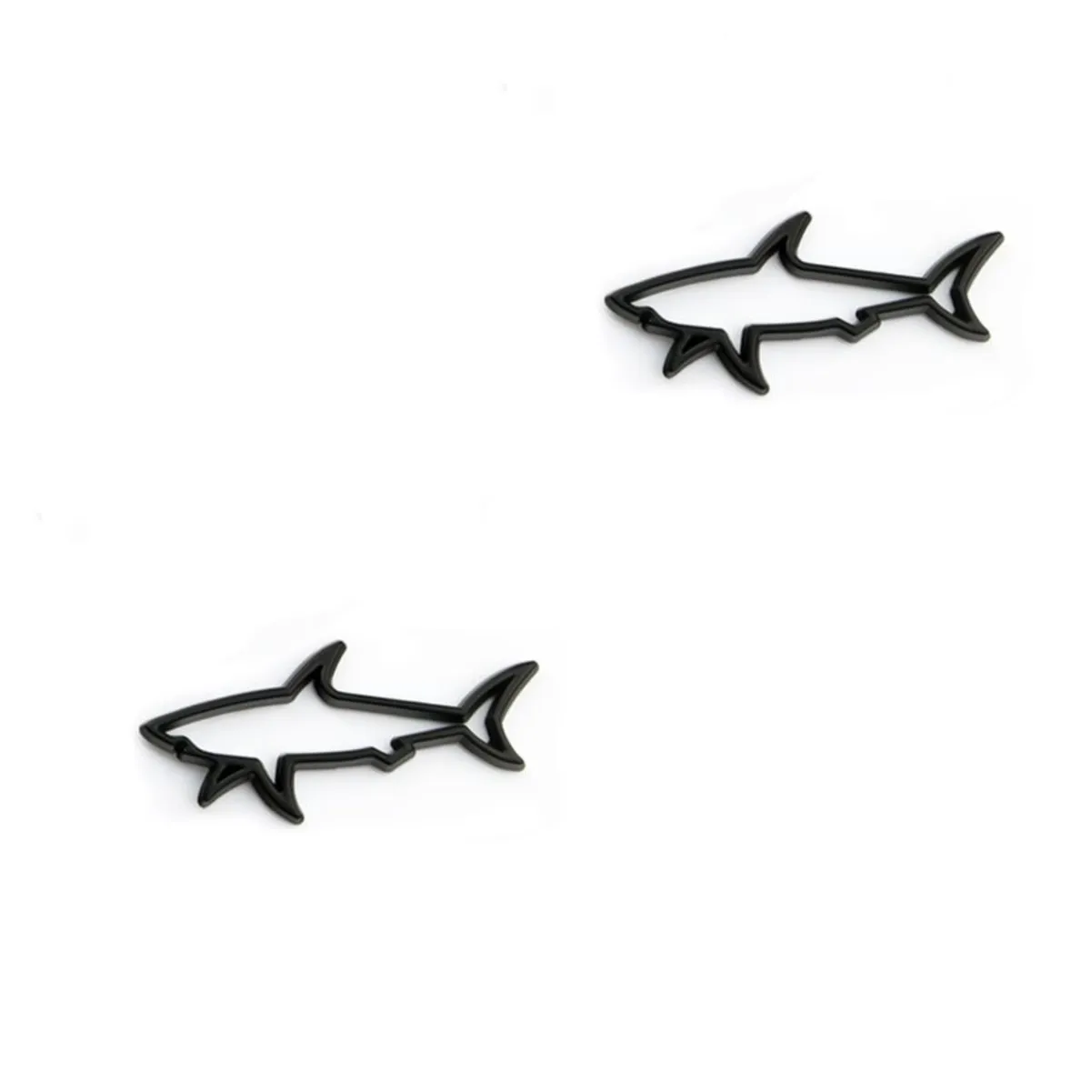SH-Shark-001x2, Sharks Badge - Black