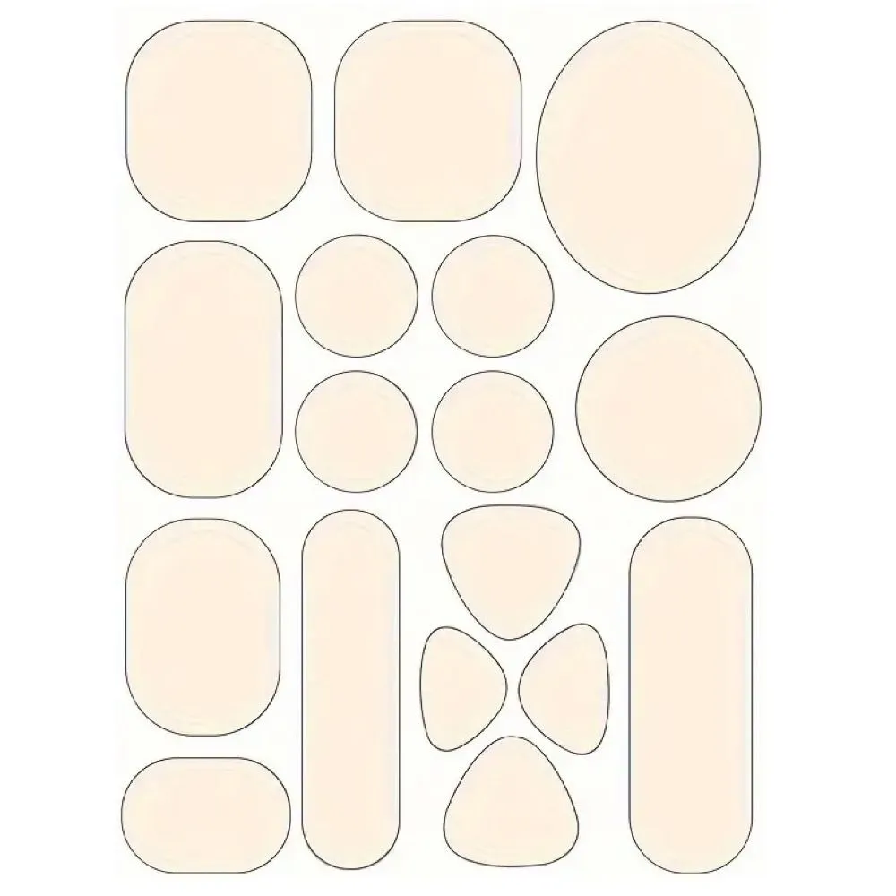 Fashion Down Jacket Waterproof Nylon Repair Patches 17 Pieces (20cm) - Beige