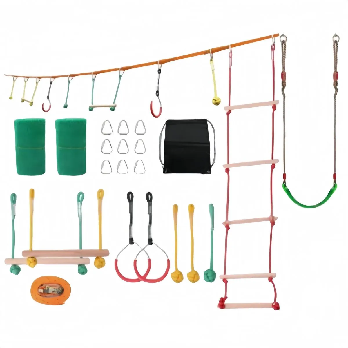 Kids Slackline Obstacle Course Set Kids Ninja Slackline Obstacle Course Set