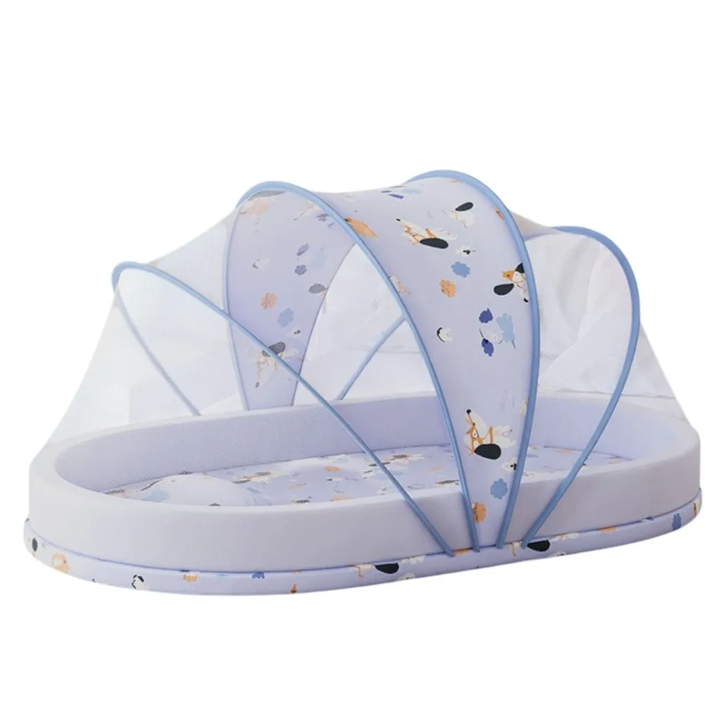 Baby Mosquito Net With Soft Cushioned Base - Purple