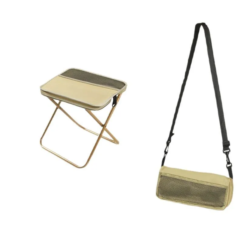 Foldable Stool Backpack, Portable Multifunctional Camping Chair Bag,
