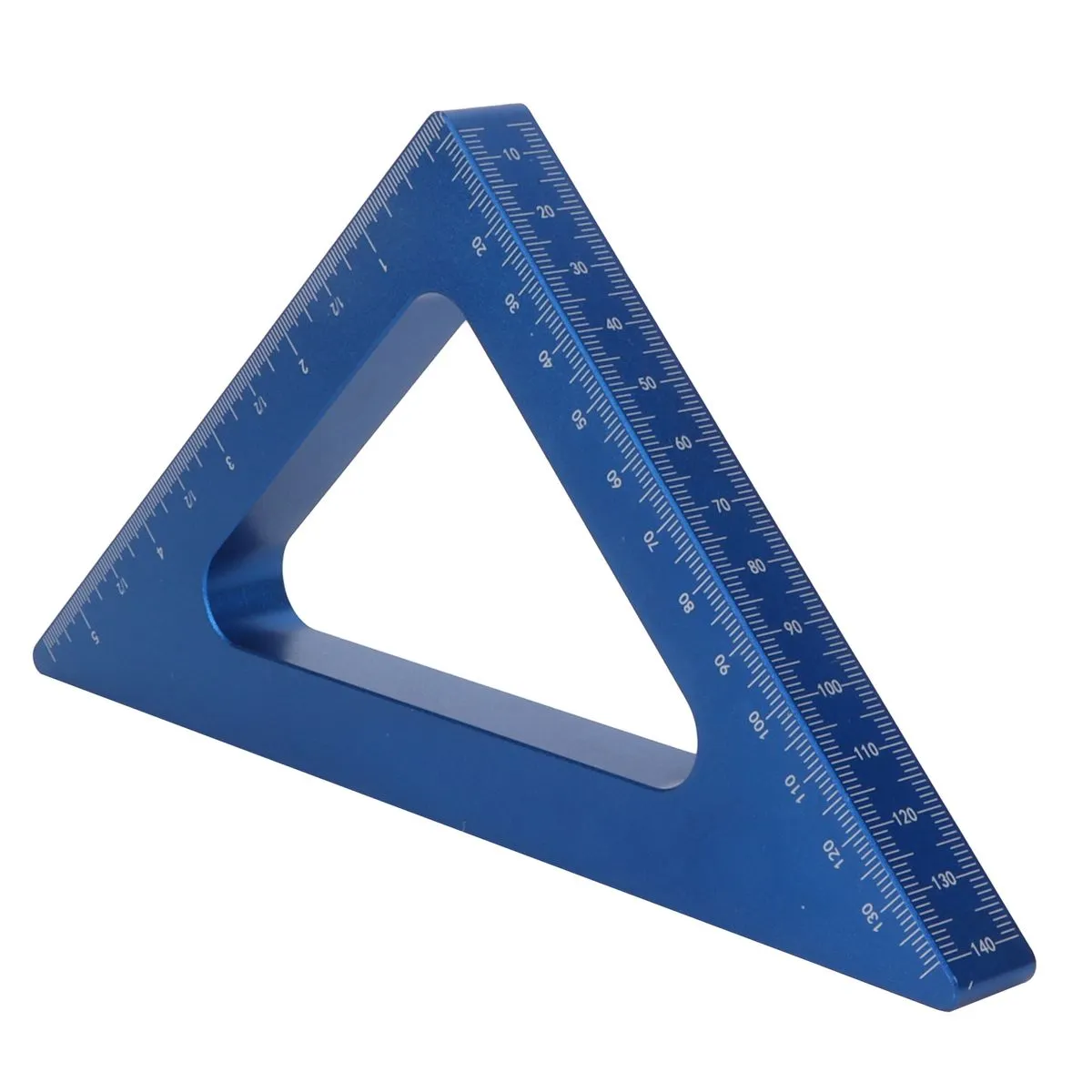 Aluminum Square Ruler 90 Degree Blue for Woodwork