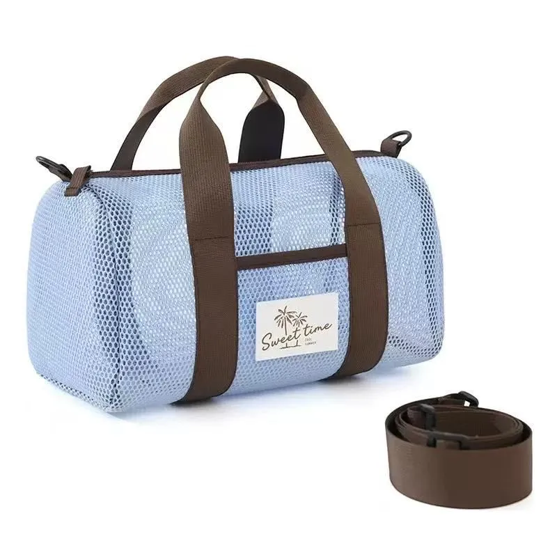 Mesh Beach Duffel Bag, Quick-Dry Gym & Swimming Tote with Shoulder Strap