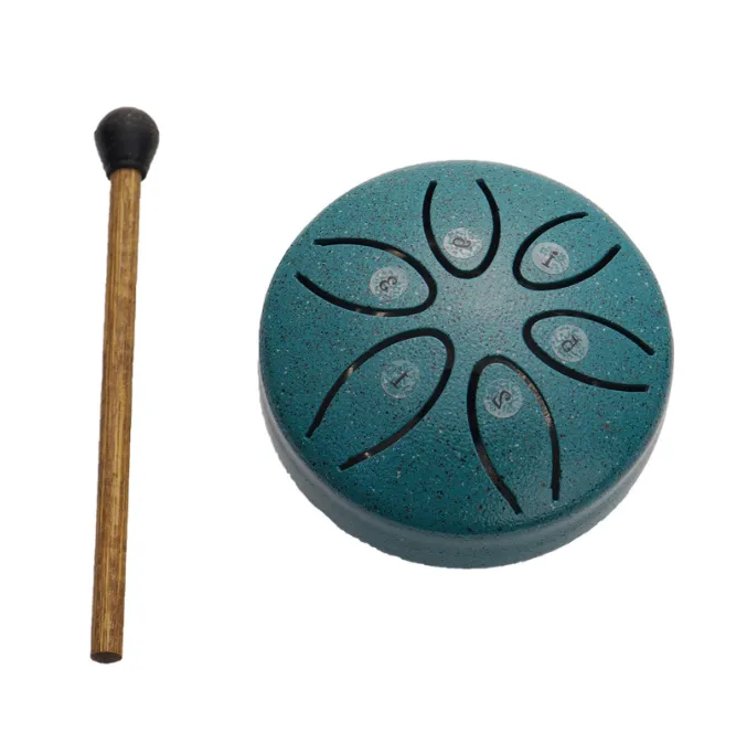 Steel drum, 6 notes, 3 inches, music education, portable