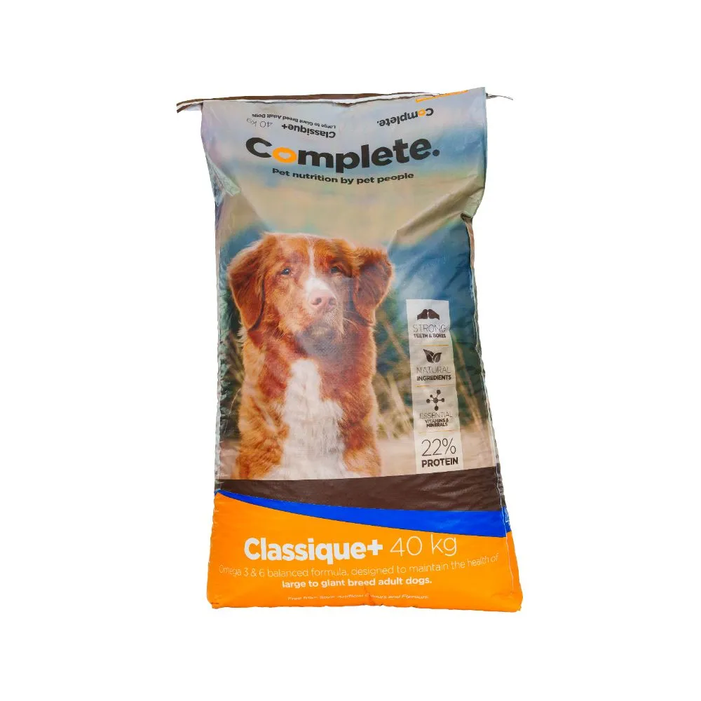 Complete Dog Food Beef and Rice Classique Lrg-Giant Breed 40Kg