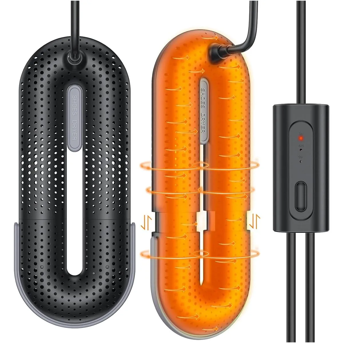 Shoe Dryer Portable Boot Dryer Black Eu Plug