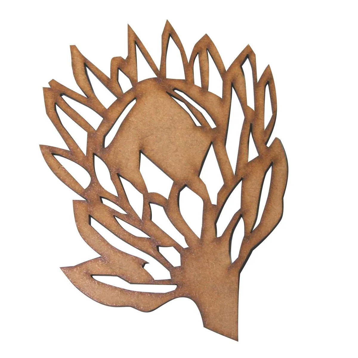 Protea - MDF Laser Cut Shape - 92x120x3mm