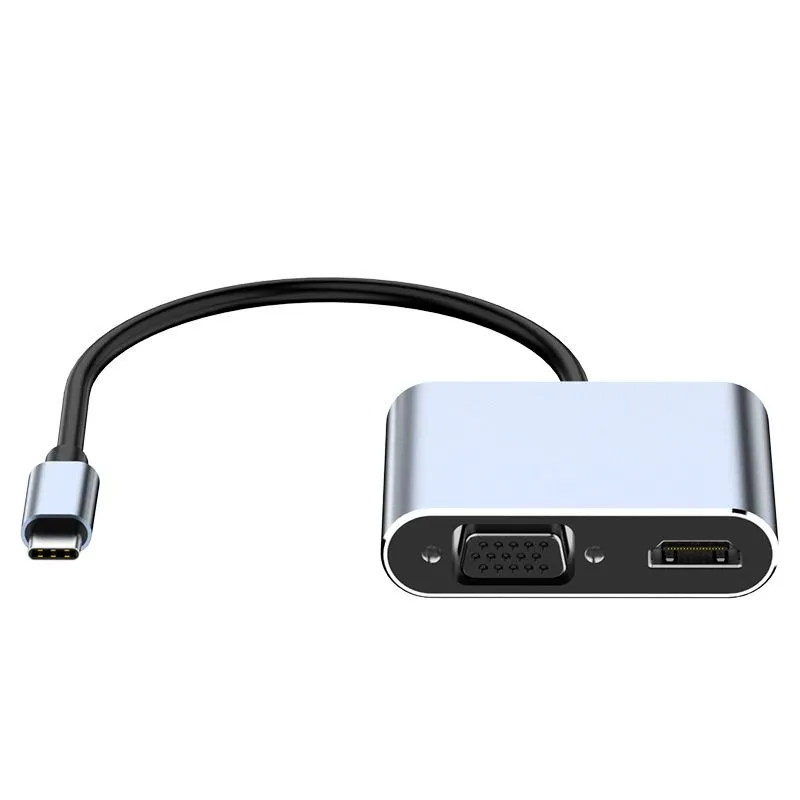 Type-C 4-in-1 Adapter, Compatible with Mac and ThinkPad