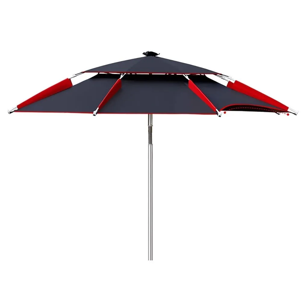 Garden Rotatable Outdoor Sun Protection Vinyl Parasol Fishing Umbrella