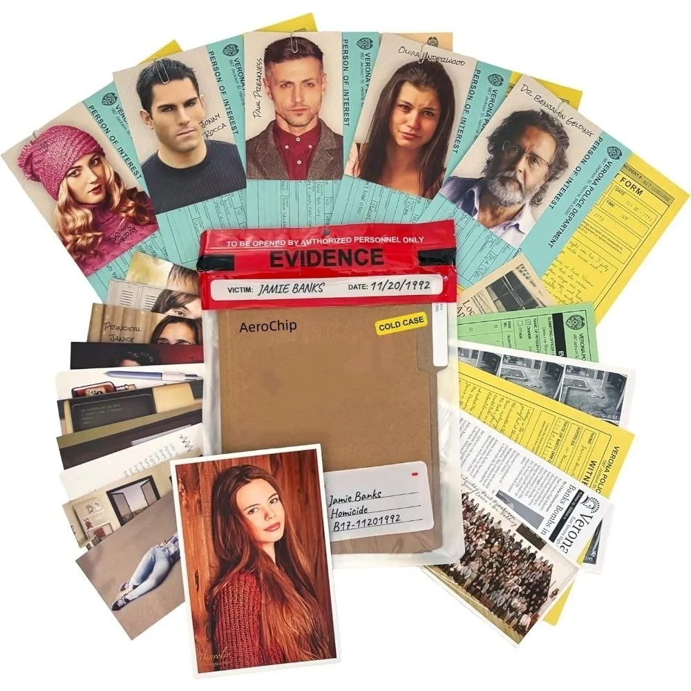compatible for Unsolved Case Files, Jamie - Cold Case Murder Mystery Game