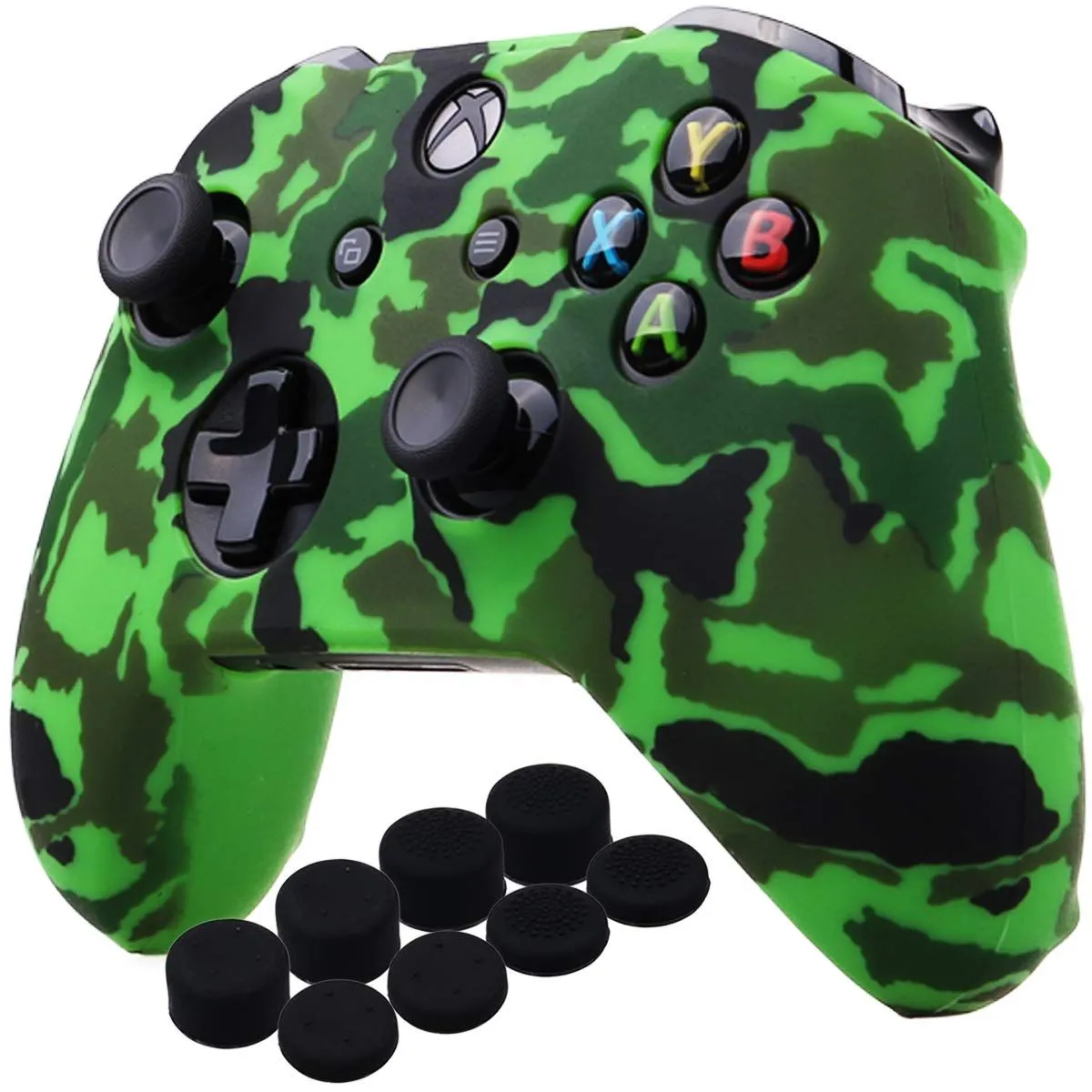 Silicone Case and Finger Grips Compatible for Xbox Controller - Light Green