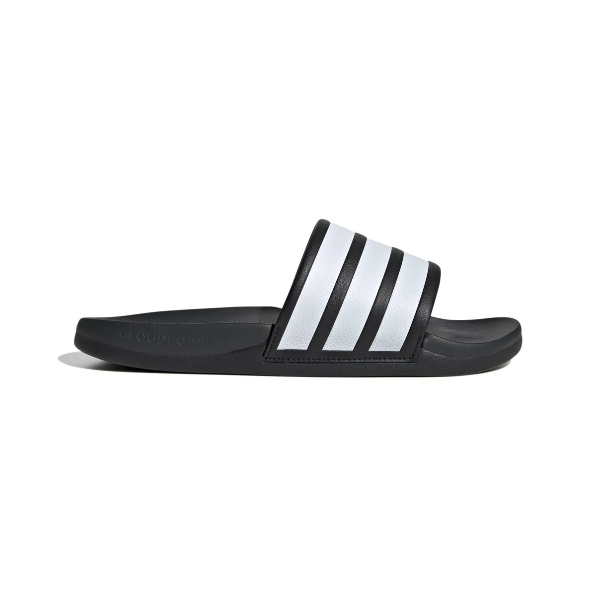 adidas Unisex Adilette Comfort 2.0 Slides - Core Black/White/Carbon