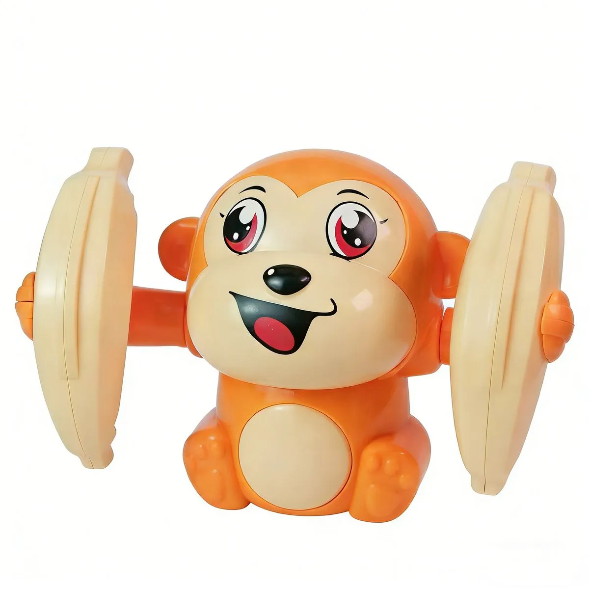 Tumbling monkey, baby toy - Orange