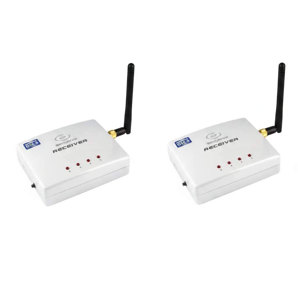 Securnix Wireless Receiver for Home Security, 4-Channel 2.4 GHz - 2 Pack