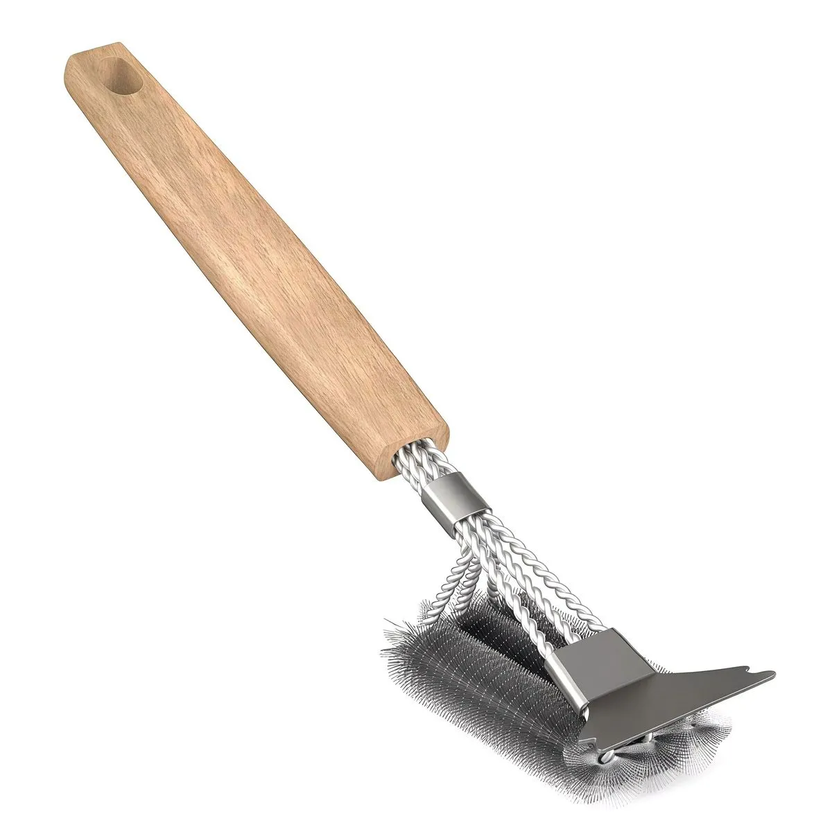 Wooden Handle BBQ Cleaning Brush