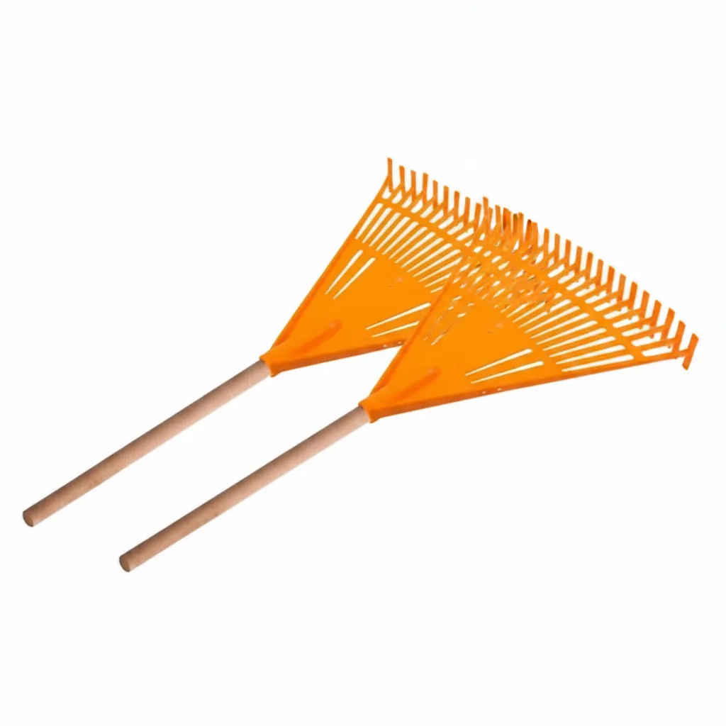Gardena Plastic Rake with Comfortable Handle for Lawn Care - 2 Pack