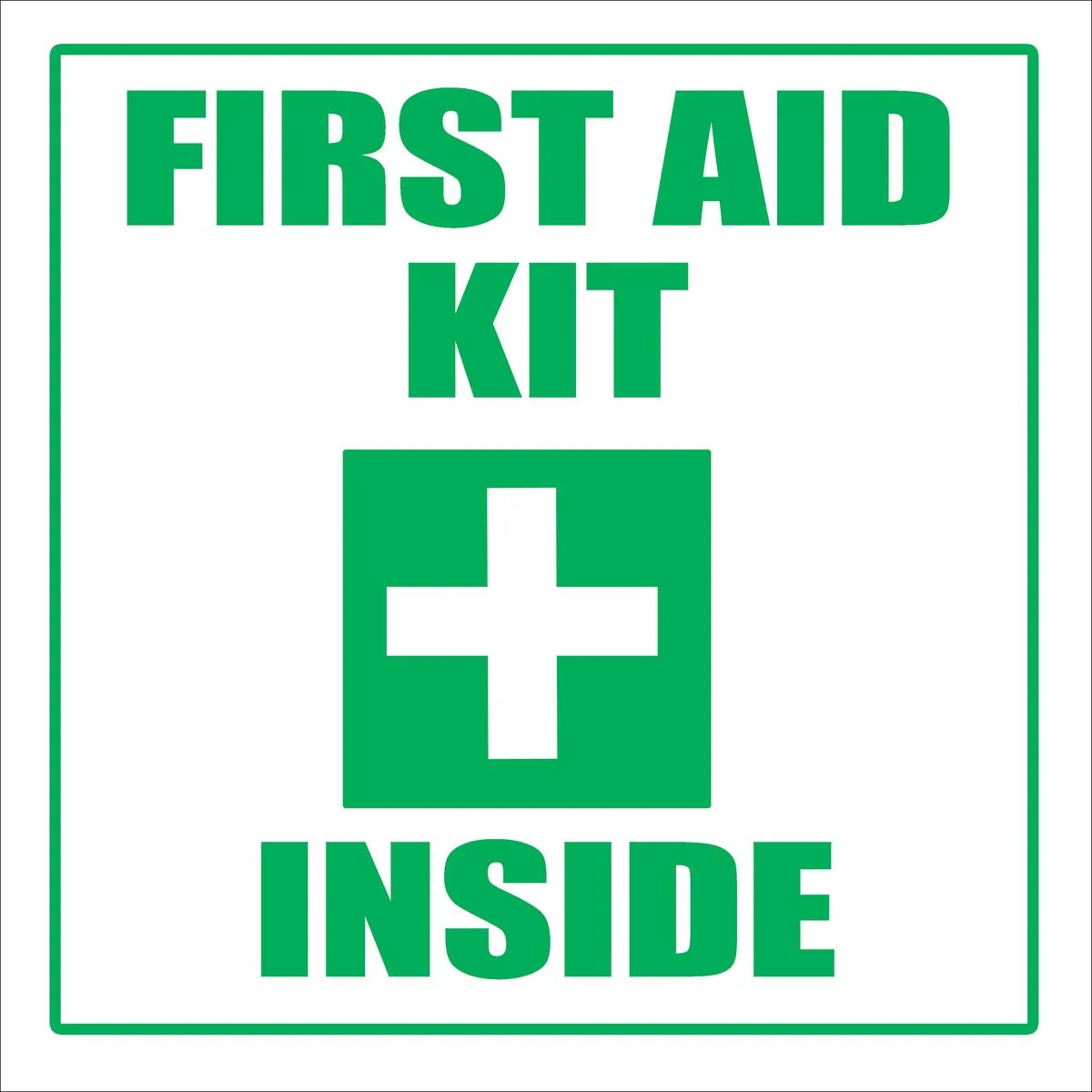 First Aid Kit Inside Sign-29cmx29cm