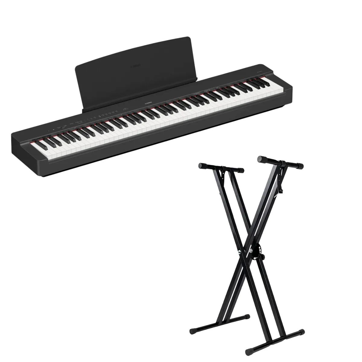 Yamaha P-225B Portable Digital Piano With Imix Keyboard Stand