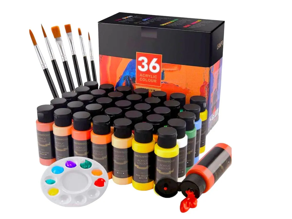 36 Colours 60ml Premium Acrylic Paint Set of