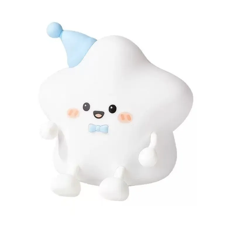 Star Small Night Light with Timer, Colorful Clap Light, Bedroom Cartoon