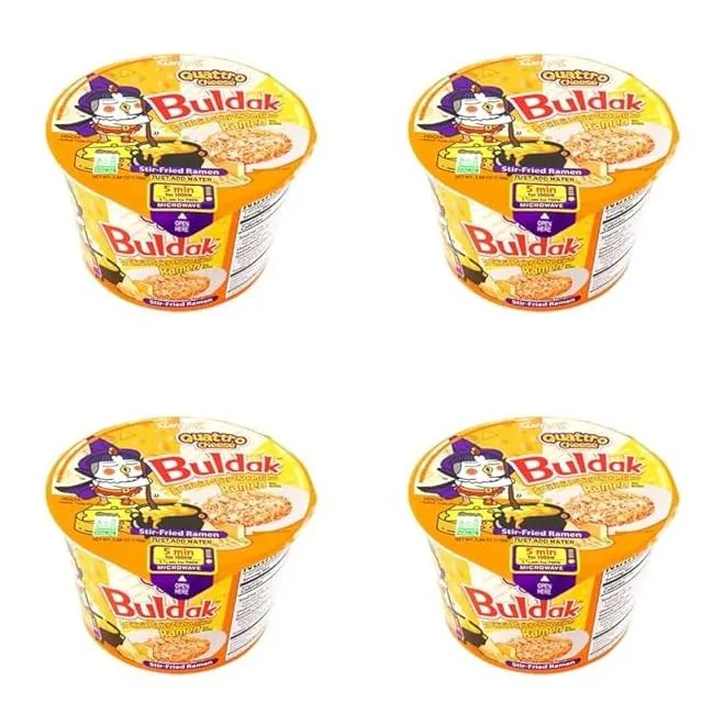 Samyang Hot Chicken Noodle Quattro Cheese Big Bowl 110g - 16 Pack