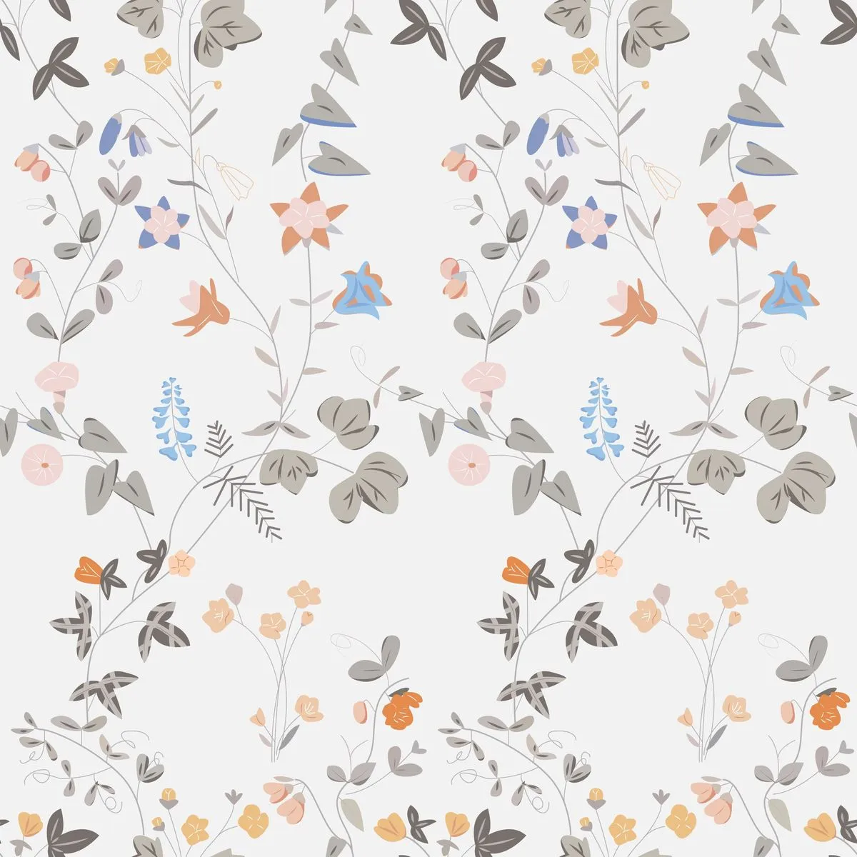 STICKCOOL Vinyl 10m Roll Floral Wallpaper peel stick removable Giftwarpping