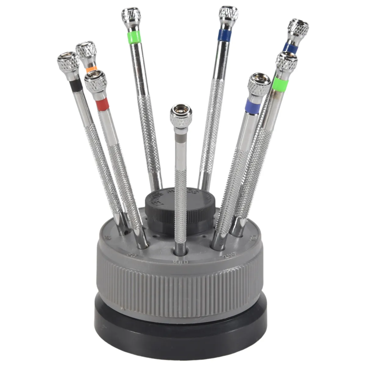 Kit with 9 Screwdrivers 9 Lame Reserve Base for Watches Watchmaker Tools