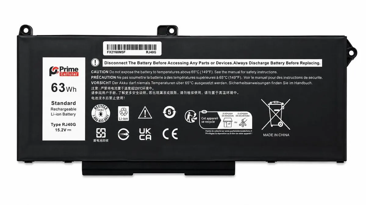 PRIME Replacement Laptop Battery Compatible With Dell RJ40G 5420/5520