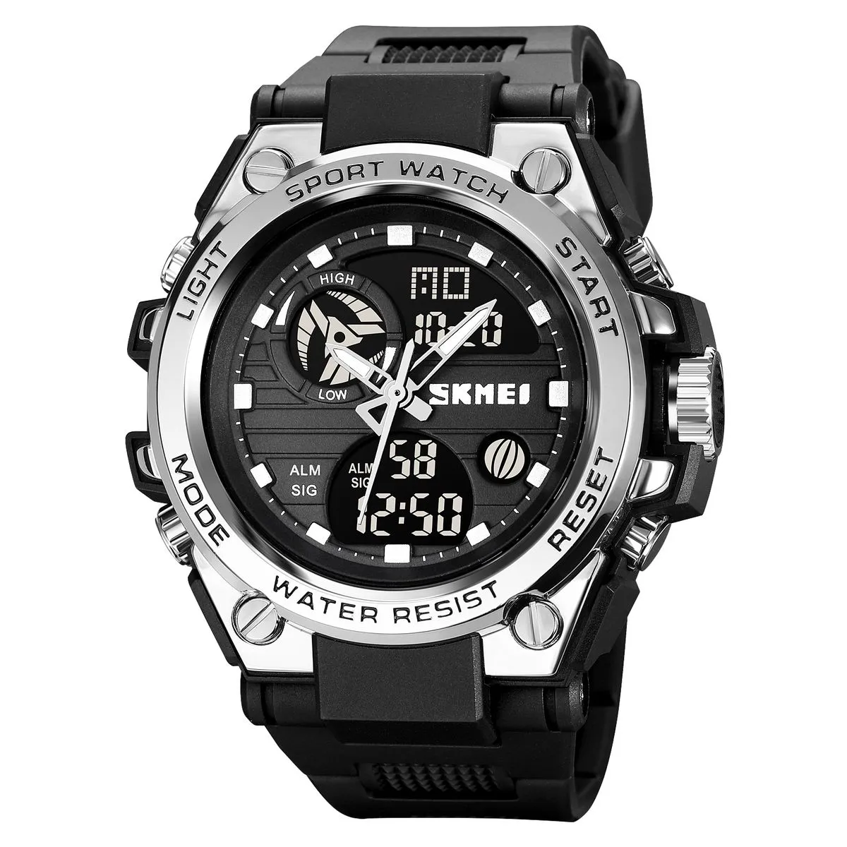 Skmei 2031 Digital & Analog Sport Watch - Silver