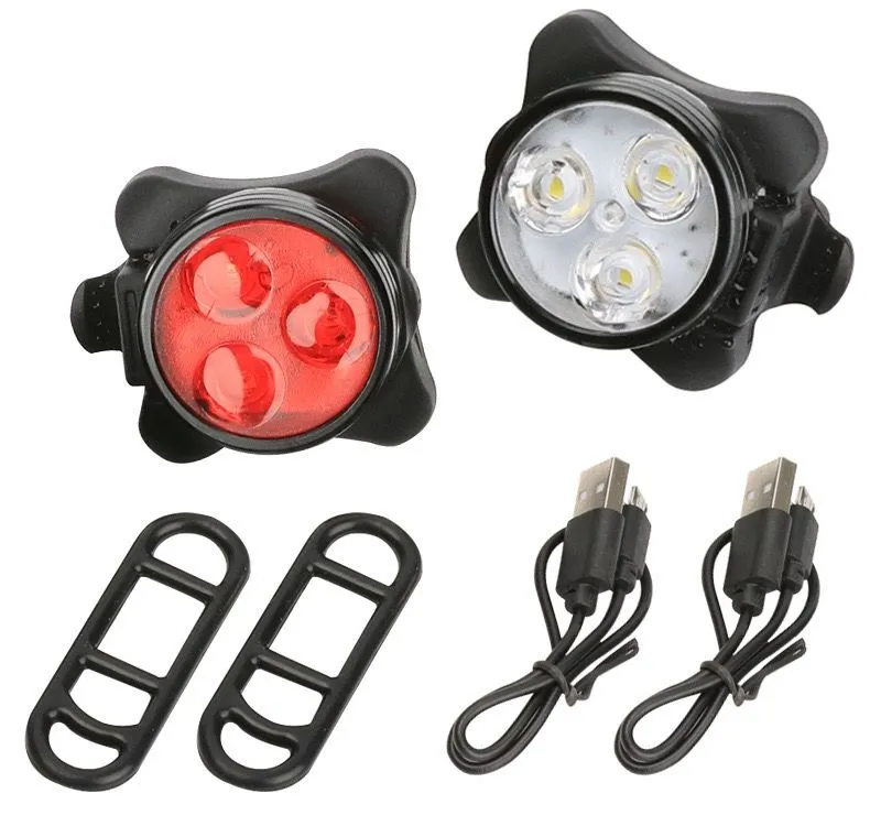 Bike Lights for Night Riding USB Rechargeable Bike Lights Front and Back