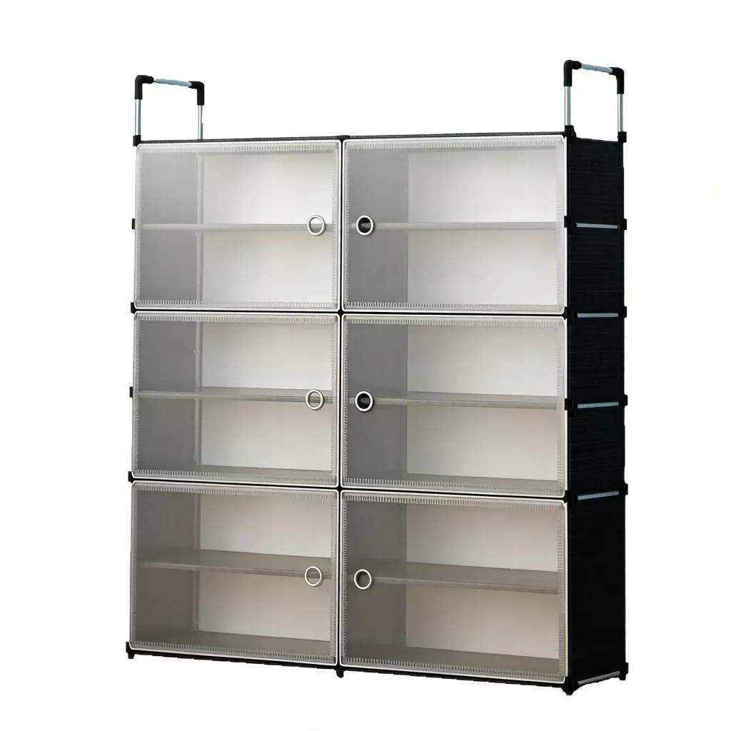 6-Compartment Shoe Organizer Rack