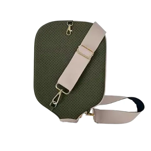 Pickleball Paddle Bag - Crossbody Cover with Waterproof Shockproof Design - Green