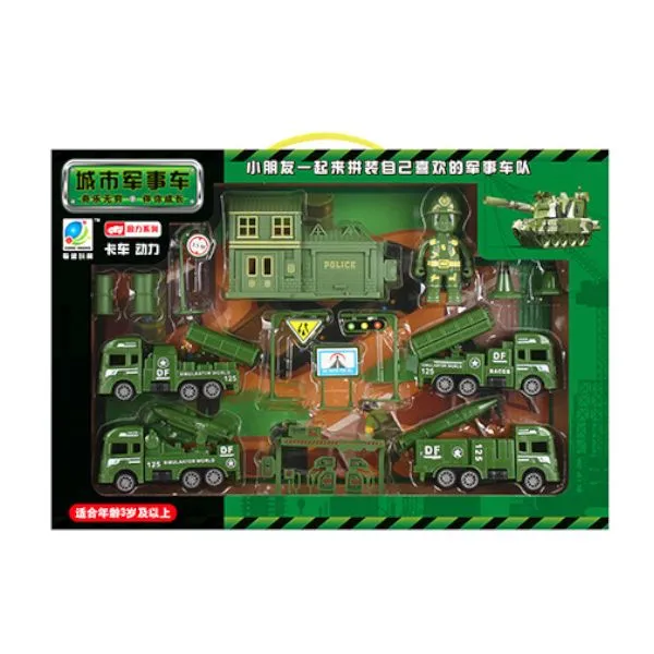 Olive Tree - 15PC/Set Kids Military Vehicles Playset, Educational Toy Set