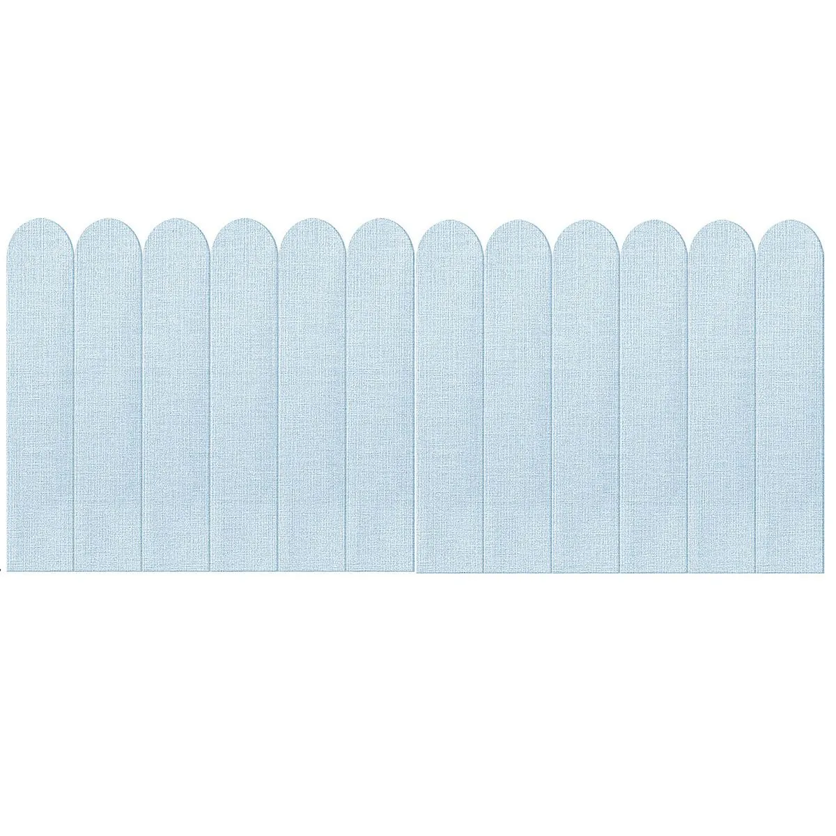 12 Piece Wall Sticker Self-Adhesive Waterproof Wallpaper Panel - Blue