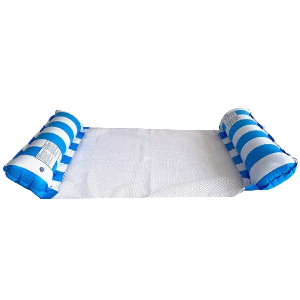 Garden Multifunctional Pool Inflatable Hammock Lie Low (70x126cm) - Blue