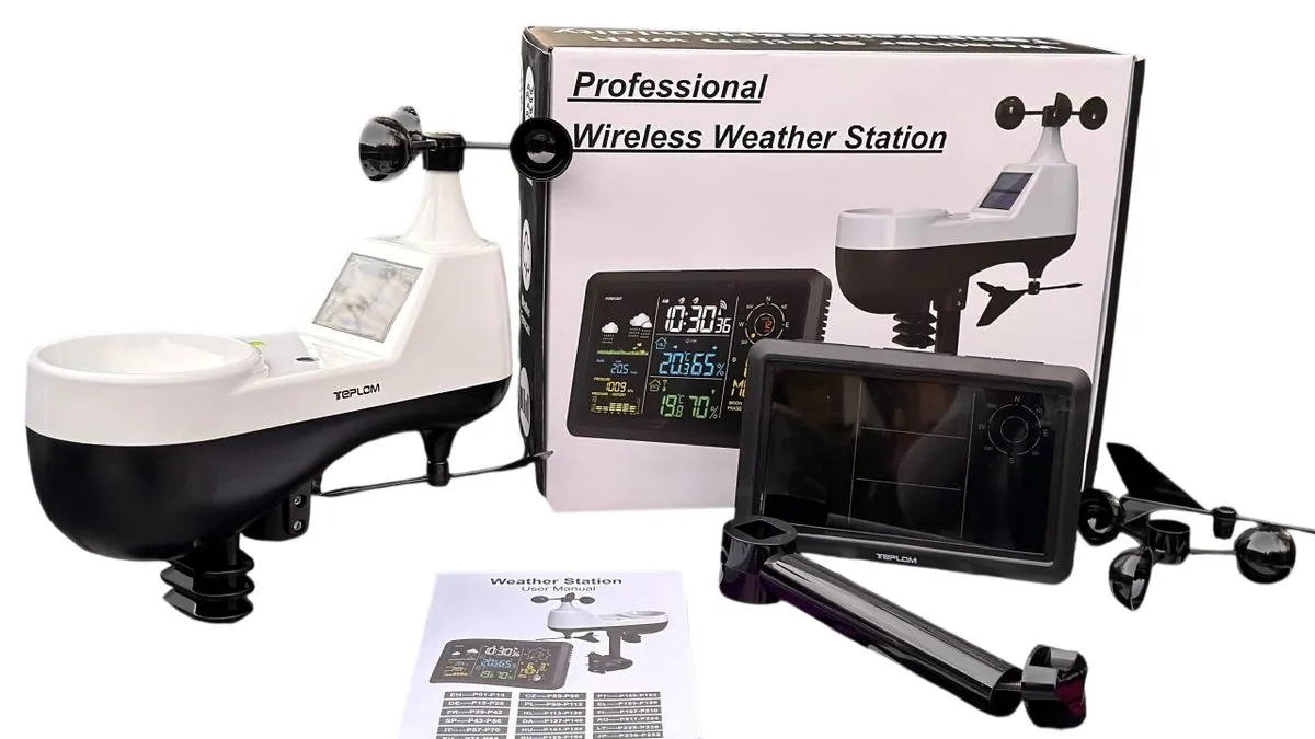 5 in 1 Wireless Weather Station with LCD Display