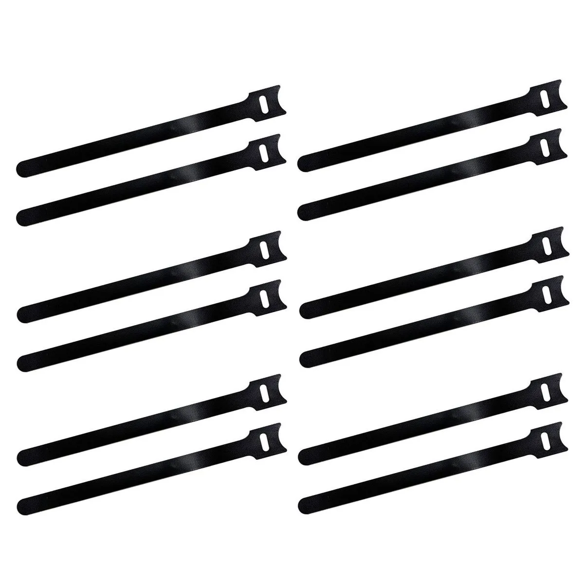 Linkbasic: Reusable Hook and Loop Cable Tie 200x12mm: 12 Pack