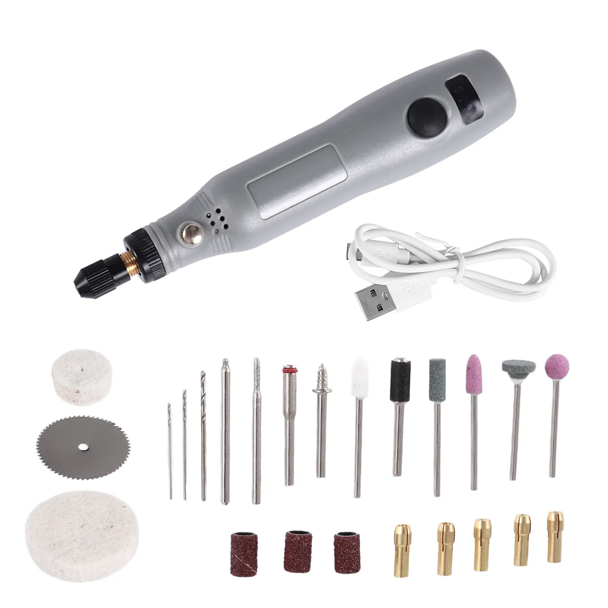 10W Hobby Craft Mini Drill Grinder Rotary Tool Set Modeling Polishing Drill