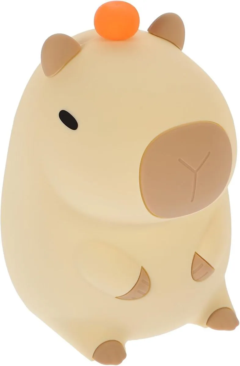 Rechargeable Silicone Cute Cartoon Rodent Bedroom Night Lamp Soft Touch