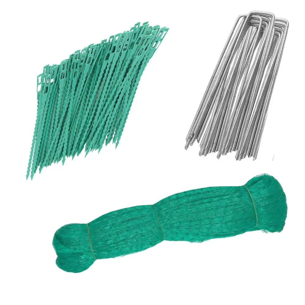 Garden Anti Bird Netting Pest Control Kit - 4x12m - Green